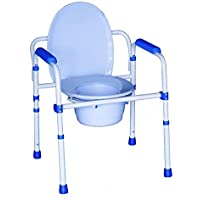 Silla plegable para el WC de aluminio 3 en 1